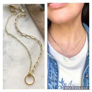 Mixed Chain Dainty Minimalist Gold Necklace